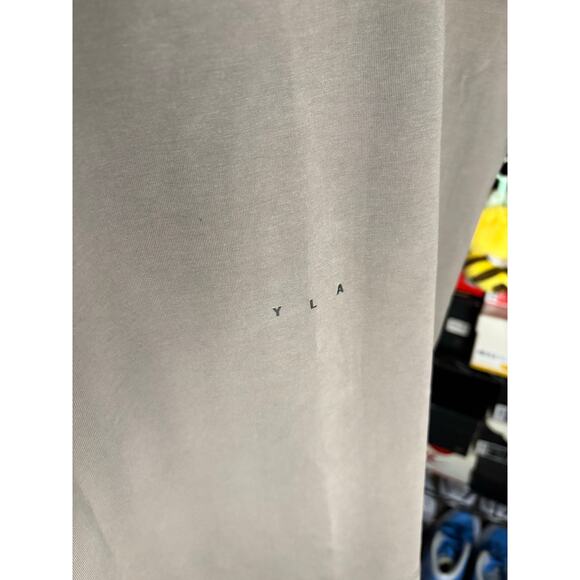 New Sz. S - YoungLA Distressed Stretch Pocket Tee, Gray. - Picture 6 of 9